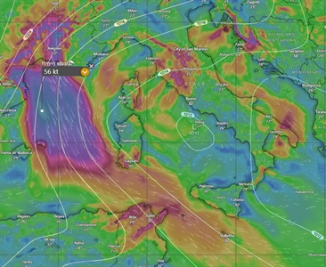 Nebezpečné počasí ve Středomoří: pozor od středy